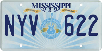 MS license plate NYV622