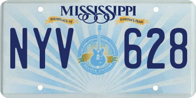 MS license plate NYV628