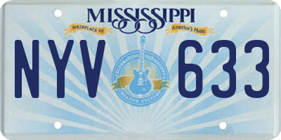 MS license plate NYV633