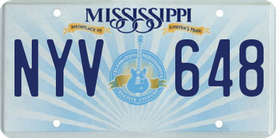 MS license plate NYV648
