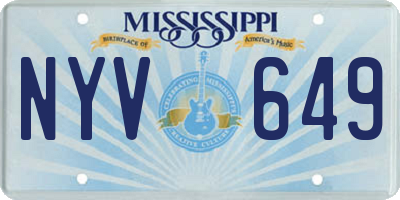 MS license plate NYV649
