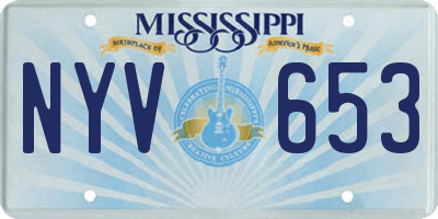 MS license plate NYV653