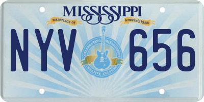 MS license plate NYV656