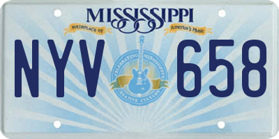 MS license plate NYV658