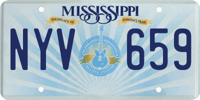 MS license plate NYV659