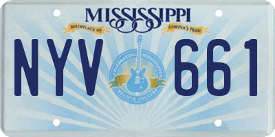 MS license plate NYV661