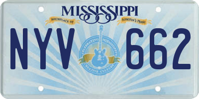 MS license plate NYV662