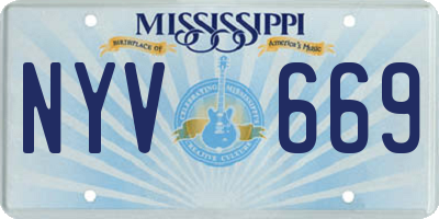 MS license plate NYV669