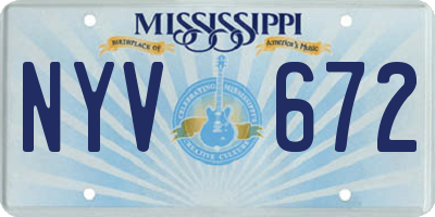 MS license plate NYV672