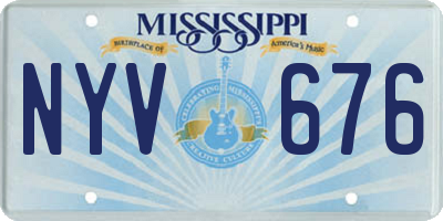 MS license plate NYV676