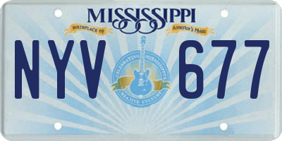 MS license plate NYV677