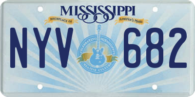 MS license plate NYV682