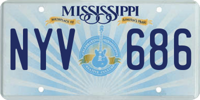 MS license plate NYV686