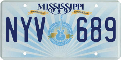 MS license plate NYV689