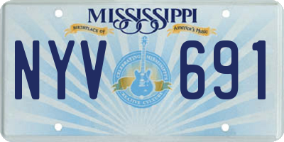 MS license plate NYV691