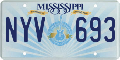 MS license plate NYV693