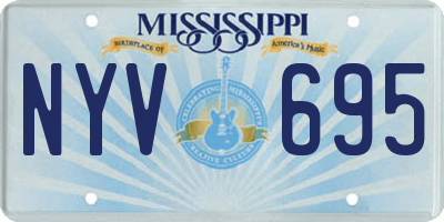 MS license plate NYV695