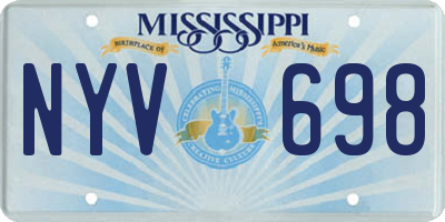 MS license plate NYV698