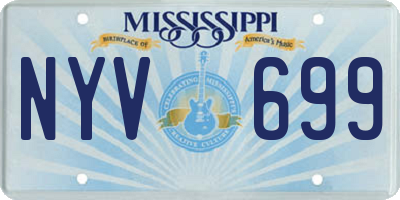 MS license plate NYV699