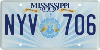 MS license plate NYV706