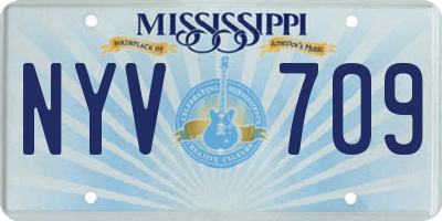 MS license plate NYV709