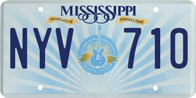 MS license plate NYV710