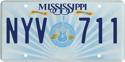 MS license plate NYV711