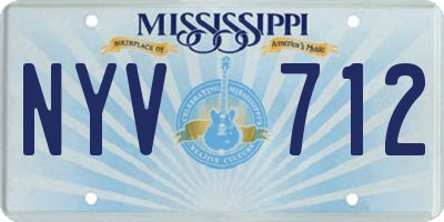 MS license plate NYV712