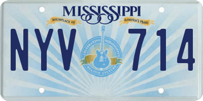 MS license plate NYV714