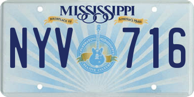 MS license plate NYV716