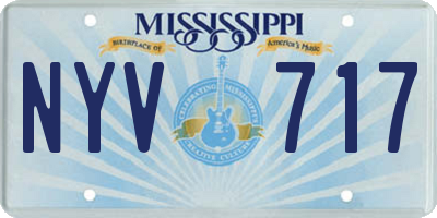 MS license plate NYV717