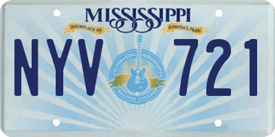 MS license plate NYV721
