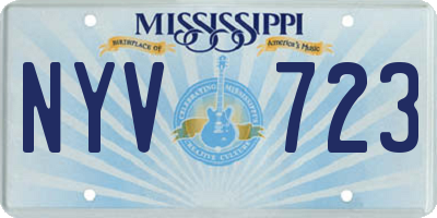 MS license plate NYV723