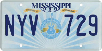 MS license plate NYV729