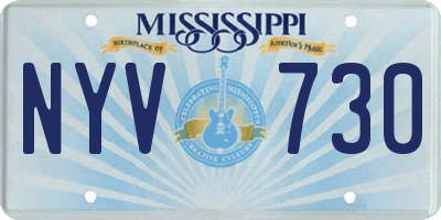 MS license plate NYV730