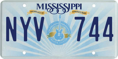 MS license plate NYV744
