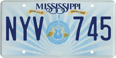 MS license plate NYV745