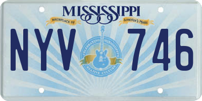 MS license plate NYV746