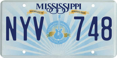 MS license plate NYV748