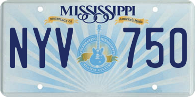 MS license plate NYV750