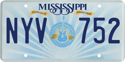 MS license plate NYV752
