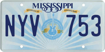 MS license plate NYV753