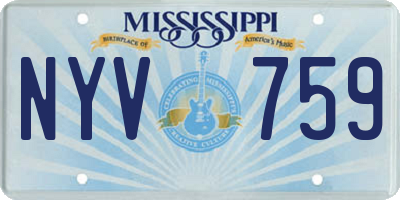 MS license plate NYV759