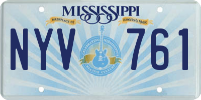 MS license plate NYV761
