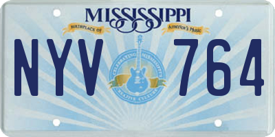 MS license plate NYV764
