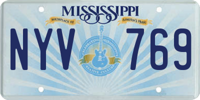 MS license plate NYV769
