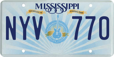 MS license plate NYV770