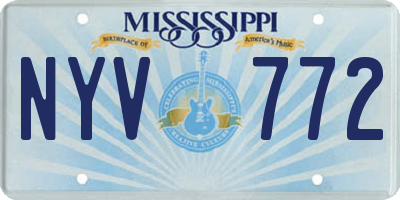MS license plate NYV772