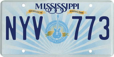 MS license plate NYV773