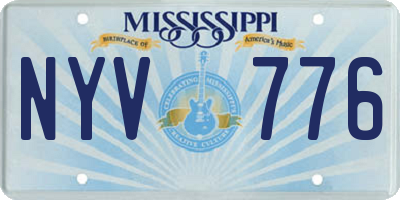 MS license plate NYV776